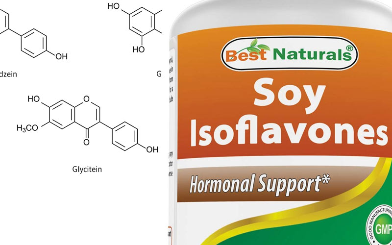 Soy isoflavones for hair loss